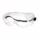 Adult Unisex Medical Safety Goggles Clear Black Full View Frame Water Proof