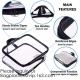 TSA Approved Toiletry Bag - Clear Travel Bag for Men and Women to Carry on your Makeup and Toiletries, bagease, bagplast