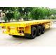 ISO 20 Foot Flat Deck Trailer 3mm Flatbed Trailer For Shipping Container