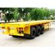 ISO 20 Foot Flat Deck Trailer 3mm Flatbed Trailer For Shipping Container