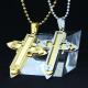 Fashion Top Trendy Stainless Steel Cross Necklace Pendant LPC260