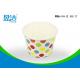 12 Oz Water Insulated Custom Paper Ice Cream Cups , Disposable Ice Cream Cups