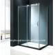 L Shape Tempered Glass Shower Enclosure Stainless Steel Sliding Frameless