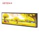 Indoor Commercial Stretched Bar LCD Display 450 Nits Vivid Image Layout