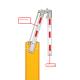 AC 5M Folding Remote Electric Parking Boom Barrier For Parking Lot