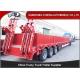 Drop Deck 3 Axles Low Bed Semi Trailer With Side Wall Mechanical Ladder