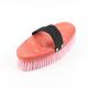 Plastic 8'' Body Brush Horse Everyday Grooming Portable With Easy - Grip Strap