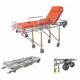 40kg Ambulance Collapsible Stretcher Height Adjustable Back Automatic Loading