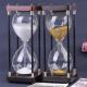 Creative Glass Hourglass Traditional Rectangle Coloured Sand Timers Free Sample
