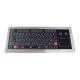 PS/2 Steel Plate Ruggedized Membrane Keyboard With Touchpad