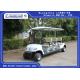 Blue Lifted Electric Golf Carts , 6 Passenger Golf Cart 25% Climbing Ability