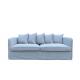 Gray Removable Cover Sofa Three Seater Couch Washable Cushion Covers