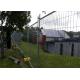 temporary fence panels 2.1mx2.4m AS4687-2007 OD32mm PRE-GALVANIZED fencing panels HDPE base