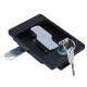 Black Paddle Latch Lock Zinc Alloy Hardware Equipment Part 105.5x97.5x28.6mm