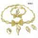 Beautiful mixed metal necklace sets fashion jewelry with gold plated