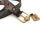 Chenverge Black Genuine Leather Belt Width 38mm With Copper Pin Buckle
