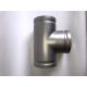 Rolling Sand Stainless Steel Grooved Pipe Fittings Equal Grooved Tee
