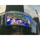 Soft LED Outdoor Advertising Screens P3 IP43 Curved Full Color LED Display