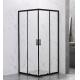 Corner Bathroom Black Frame 2 Sided Shower Cubicle Aluminum Frame