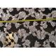 Fashion Chenille Embroidered Lace Fabric , Polyester Mesh Fabric For Dresses