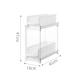 Double Tiers Plastic Pantry Shelves PP Shelf Plastic Kitchen Rack