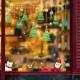 Shop Window Christmas Wall Stickers Decoration PVC Material Eco - Friendly