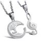 New Fashion Tagor Jewelry 316L Stainless Steel couple Pendant Necklace TYGN330
