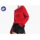 Half Cardigan Womens Cable Knit Sweater , Long Pullover Sweaters For Ladies