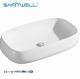 AB8437 Chaozhou Popular Models Rectangular Above Counter Basin No Single Hole Ceramic Basin