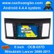 Ouchuangbo S160 Mitsubishi Lancer 2008-2011 audio DVD navi android 4.4 OS BT swc AUX USB