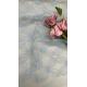 100% Nylon Full Width Light Blue Color Tulle Mesh Embroidery Fabric Sustainable