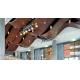 Double Curved Exterior Aluminum Ceiling Panels Sound Attenuation Color Custom