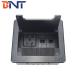 BNT Hot sale office furniture clamshell brush hidden in desk table mounted