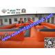 Orange Square Inflatable Gladiator Joust / Durable Inflatable Jousting Arena