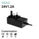 24V 1.2A Wall Mounted Power Adapters For Customization Nintendo Laboratory Water Pump Digital Photo Frame