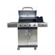 Customized Logo Acceptable 5 Burner Stainless Steel Barbecue for Outdoor Kitchen Balcony