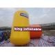 Yellow / Orange Inflatable Water Floating Buoys , Lead Free PVC Floating Toys