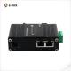 1xSFP + 2xPOE Mini Industrial 90W POE Fiber SFP Ethernet Media Converter
