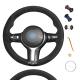 Soft Suede Steering Wheel Cover for BMW F12 F13 M6 F33 F30 M Sport 2013-2017 3-Spoke Wheel