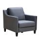 78*80*85cm Grey Fabric Recliner Armchair Light Grey Velvet Armchair
