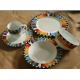 superwhite porcelain/ceramic  16pcs dinnerware set with colour box /round dinner set
