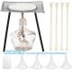 Glass Alcohol Lamp Set Lab Alcohol Burner Lamp 150ml Glass Alcohol Lamp And Stand Kit Including Alcohol Lamp, Tripod