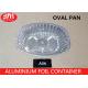 Turkey Disposable Aluminum Foil Pans Oval Shape Food Grade Good Packaging