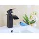 Zinc Alloy Single Handle Waterfall Bathroom Faucet Easy Install ROVATE