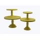 Strong Dolomite Ceramic Cake Stand Round Shape Customized For Birthday Party