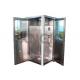 90 Degree L Design Clean Room Modular , Stainless Steel Air Showers And Pass Thrus