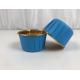 Blue Aluminum Metallic Golden Foil Paper Baking Cups Muffin Cakcups