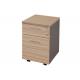 3 Drawer Short Filing Cabinet , File Cabinet Furniture Panel Wood Style