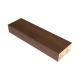 Wood Grain Composite Hollow WPC Timber Tube 100x50mm For Restaurant