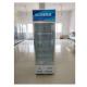 Steel Commercial Glass Door Coolers With 4 Layers Adjustable Shelves Customizable Logo